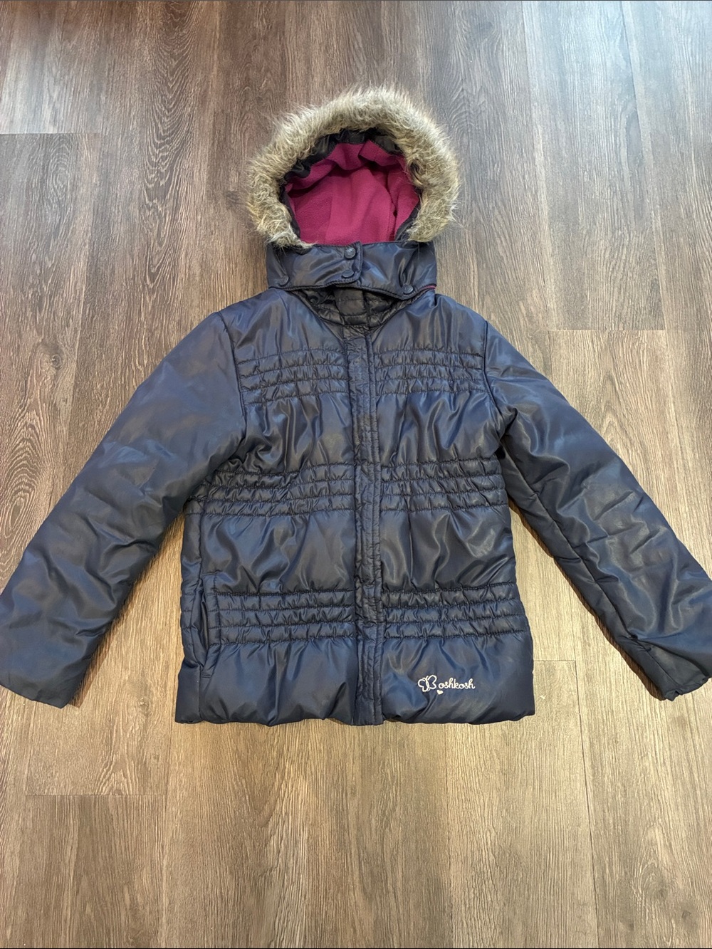 OshKosh B’gosh Kids (7) Puffer Jacket with Removable Hood